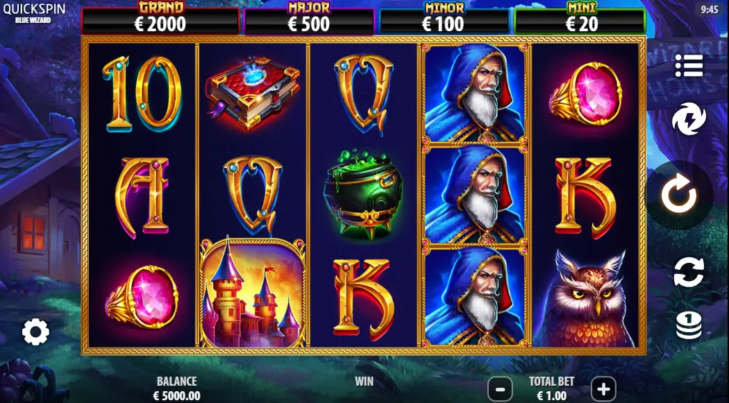 Immagine della slot Blue Wizard
